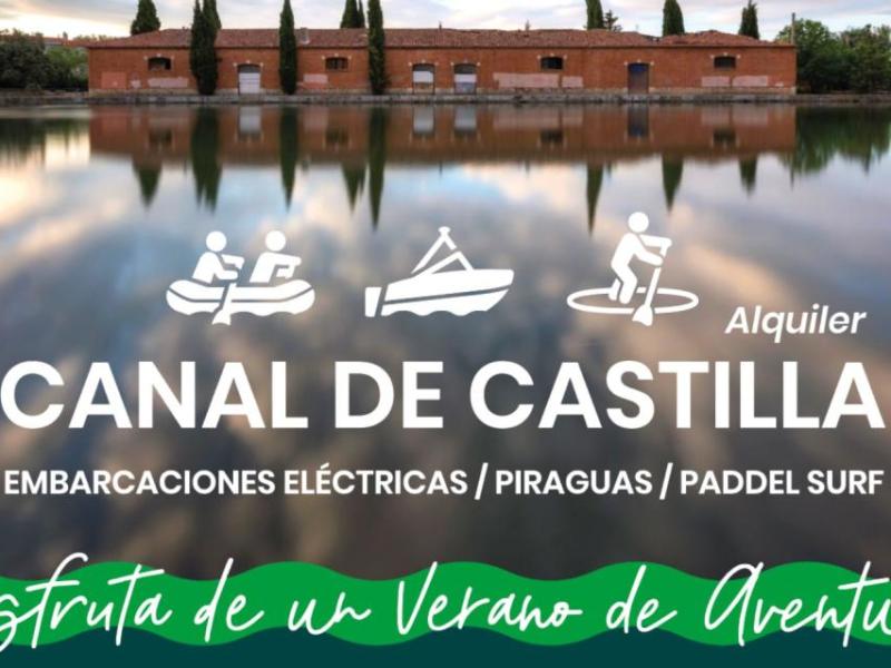 Embarcaciones turísticas en el Canal de Castilla